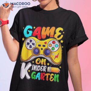 Kindergarten Level Unlocked Game On Back To School Boys Kids Shirt