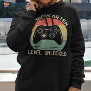 kindergarten level unlocked video gamer back to school boys shirt hoodie 2