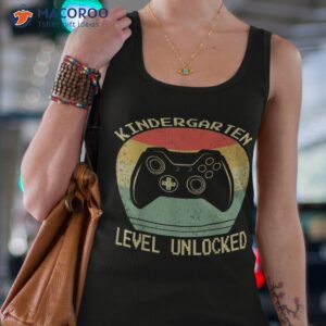 kindergarten level unlocked video gamer back to school boys shirt tank top 4