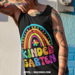 kindergarten rainbow back to school teacher boys girls shirt tank top 1