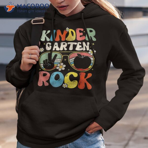 Kindergarten Rock Groovy First Day Teacher Back To School Shirt