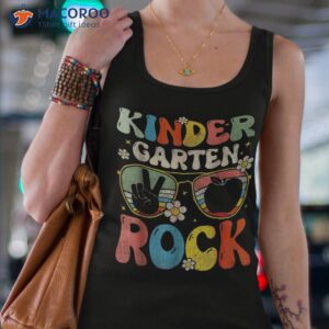 Kindergarten Rock Groovy First Day Teacher Back To School Shirt