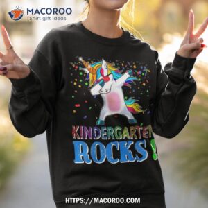 kindergarten rocks dabbing unicorn for kindergarten team shirt sweatshirt 2