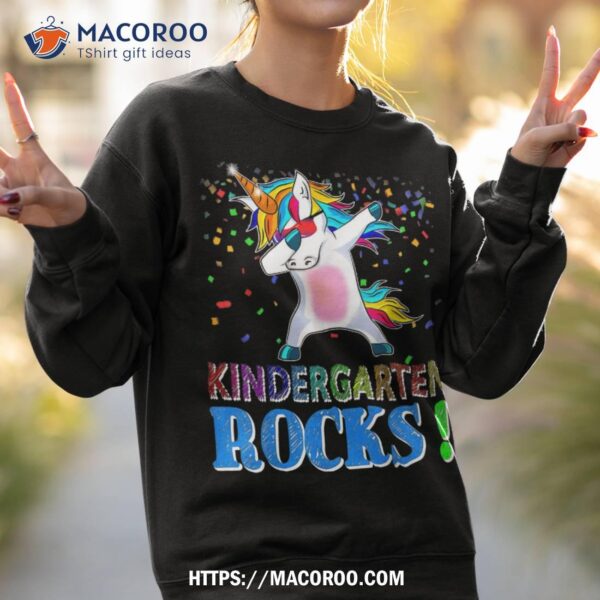 Kindergarten Rocks! Dabbing Unicorn For Kindergarten Team Shirt