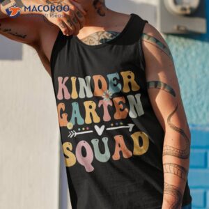 kindergarten squad kinder crew retro first day of school shirt tank top 1