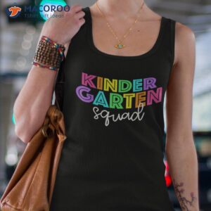 kindergarten squad retro first day of school teacher kids shirt tank top 4