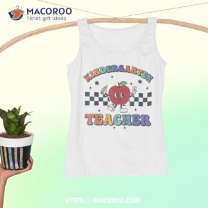 kindergarten teacher groovy back to school team kg teachers shirt tank top