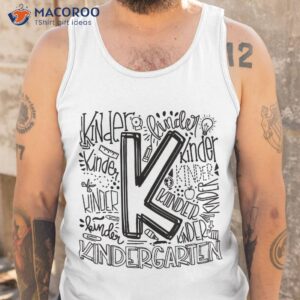 kindergarten typography back to school gift shirt tank top