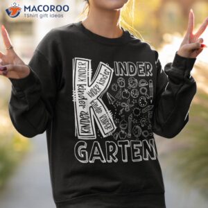 kindergarten typography team back to school shirt sweatshirt 2