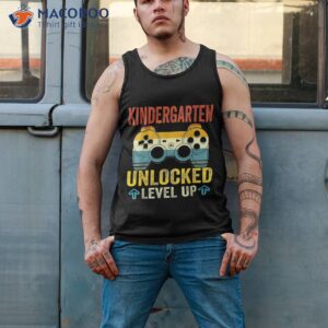 kindergarten unlocked level up back to school shirt tank top 2