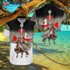 Knight Templar Horse Rider Hawaiian-style Shirts