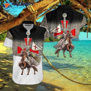 Knight Templar Horse Rider Hawaiian-style Shirts