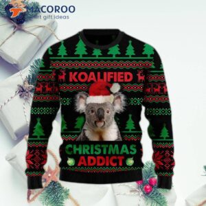 Koala-qualified Christmas Addict Ugly Sweater