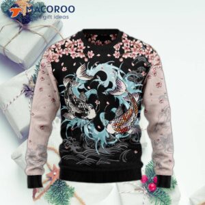 Koi Blossom Ugly Christmas Sweater