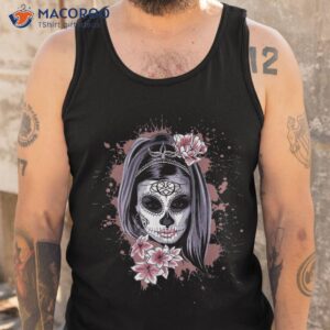 la calavera catrina halloween candy sugar skull girl shirt tank top