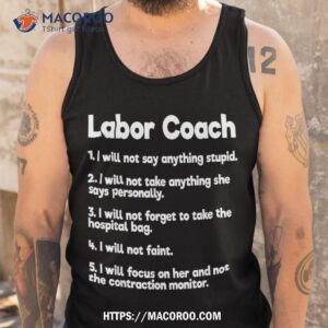 labor coach expecting dad rules papa funny baby shirt labor day 2023 tank top