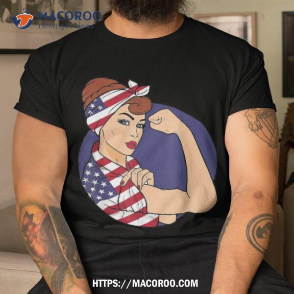 Labor Day Shirts For Rosie The Riveter American Flag Shirt, Happy Labor Day Gifts