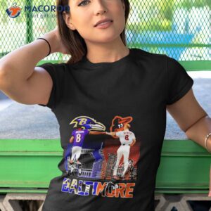 lamar jackson and cal ripken jr baltimore signatures shirt tshirt 1