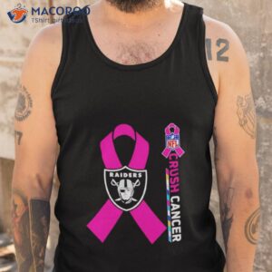 las vegas raiders nfl crush cancer shirt tank top
