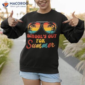 last day of school retro schools out for summer teacher shirt sweatshirt 1