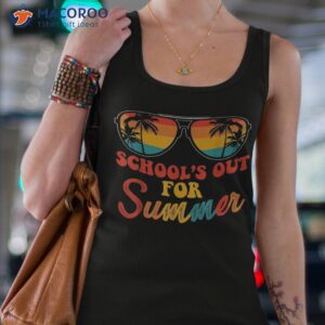 last day of school retro schools out for summer teacher shirt tank top 4