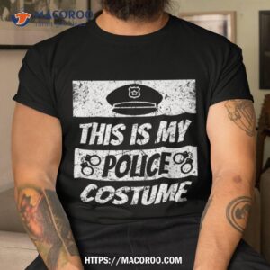 Lazy Police Costume Shirt Cop For Halloween Boys