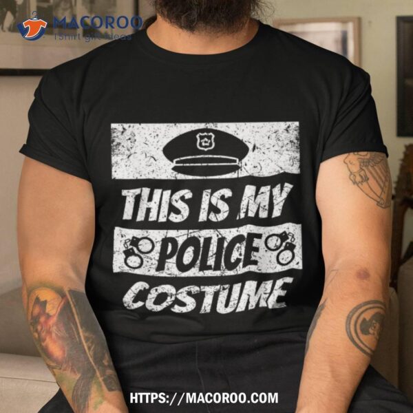 Lazy Police Costume Shirt Cop For Halloween Boys