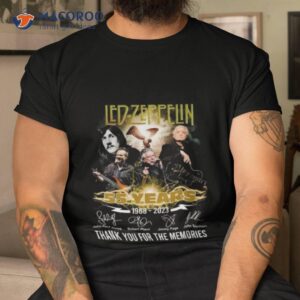 led zeppelin 55 years 1968 2023 memories signatures lightning shirt tshirt