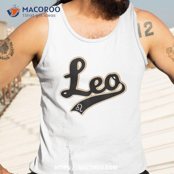 Leo Zodiac Sign Astrology July August Birthday Retro Shirt