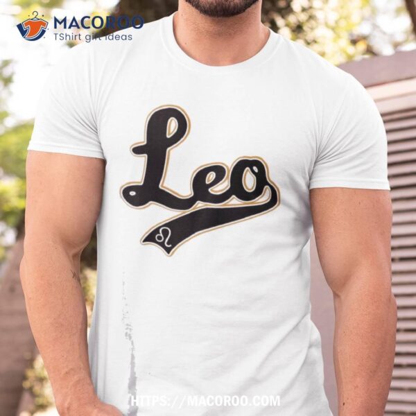 Leo Zodiac Sign Astrology July August Birthday Retro Shirt