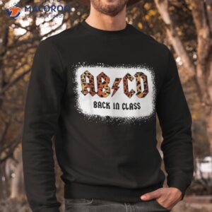 leopard a b lightning c d back in class to school 2021 shirt sweatshirt