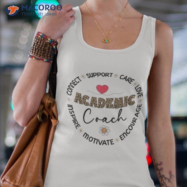 Leopard Academic Coach Appreciation Week Back To School Shirt