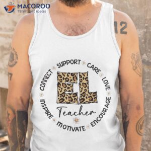 leopard el teacher appreciation week back to school shirt tank top