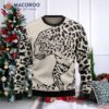 Leopard-print Ugly Christmas Sweater