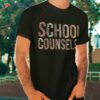 Leopard School Counselor Supplies Funny Back To Shirt