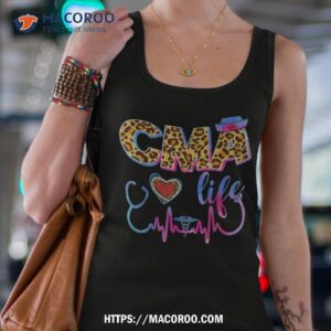 Leopard Tie Dye Cma Life Stethoscope Leopard Nurse Week Shirt