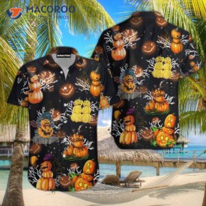 Let’s Get Lit With Halloween Red Pumpkin Hawaiian Shirts!