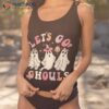 Let’s Go Ghouls Halloween Ghost Outfit Costume Retro Groovy Shirt