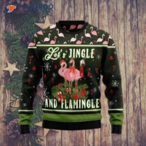 Let’s Jingle And Flamingle In Ugly Christmas Sweaters.