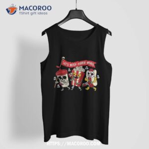 lets watch horror movies halloween funny ghost skeleton shirt halloween gifts for kids tank top