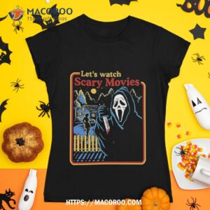 Lets Watch Scary Movies Scream Horror Activeshirt