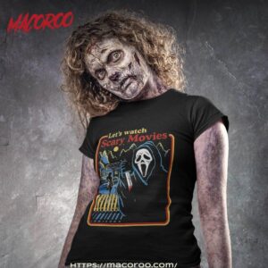 Lets Watch Scary Movies Scream Horror Activeshirt