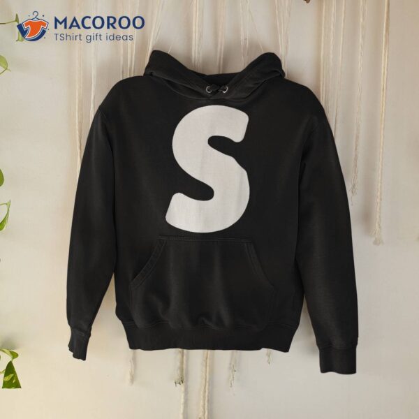 Letter S Lower Case Alphabet Matching Halloween Abc Shirt