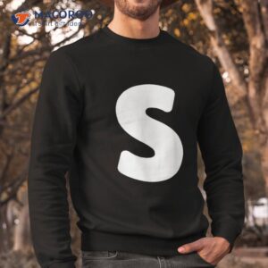 letter s lower case alphabet matching halloween abc shirt sweatshirt