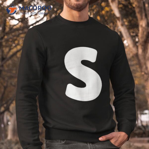 Letter S Lower Case Alphabet Matching Halloween Abc Shirt