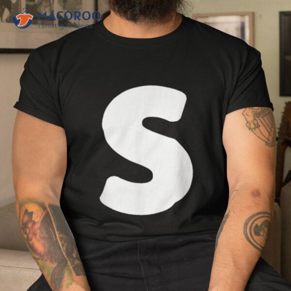 Letter S Lower Case Alphabet Matching Halloween Abc Shirt