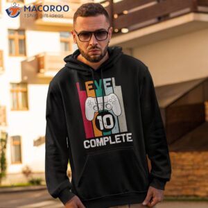 level 10 complete 10th year wedding anniversary for him shirt hoodie 2