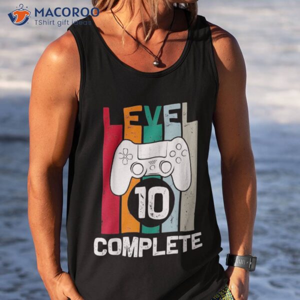Level 10 Complete 10th Year Wedding Anniversary For Him Shirt