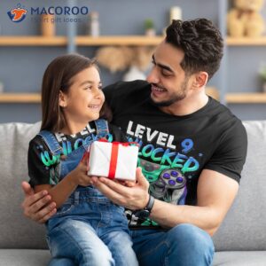 level 9 unlocked awesome since 2014 9th birthday gaming kids shirt tshirt 4