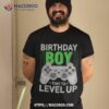 Level Up Birthday Boy Video Game Shirt Kids Party Gamer Gift